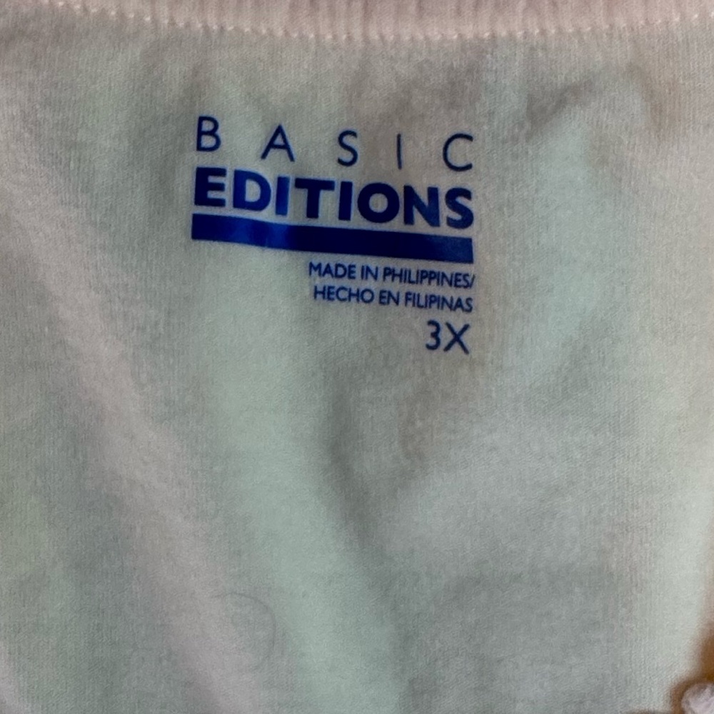 Basic Editions Yellow Short Sleeve Top 3X | Soft Casual Tee Blouse - Picture 11 of 11